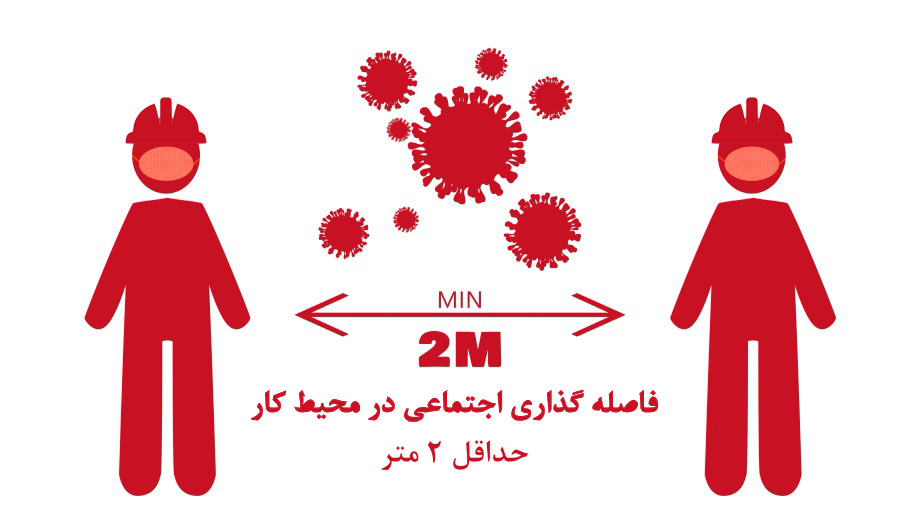 اصول فاصله گذاری اجتماعی در محیط کار در برابر کروناویروس